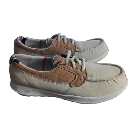 SKECHERS On-the-Go Gen 5 Tan Brown Boat Deck Shoes 136070 Size 9 M - Picture 3 of 8